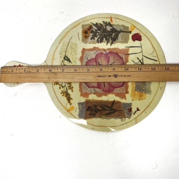 Vintage Melamine Floral Round Hanging Decorative Chopping Board - Picture 5 of 6